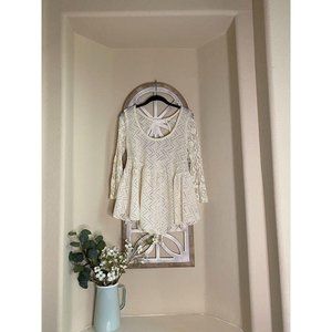 Free People	lace blouse		blouse long sleeve	good	w